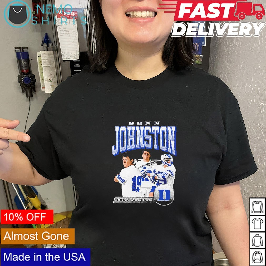 Benn Johnston Duke Blue Devils men’s lacrosse player name collage shirt