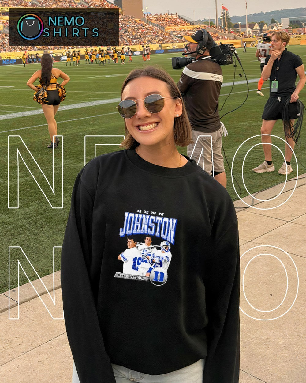 Benn Johnston Duke Blue Devils men’s lacrosse player name collage shirt