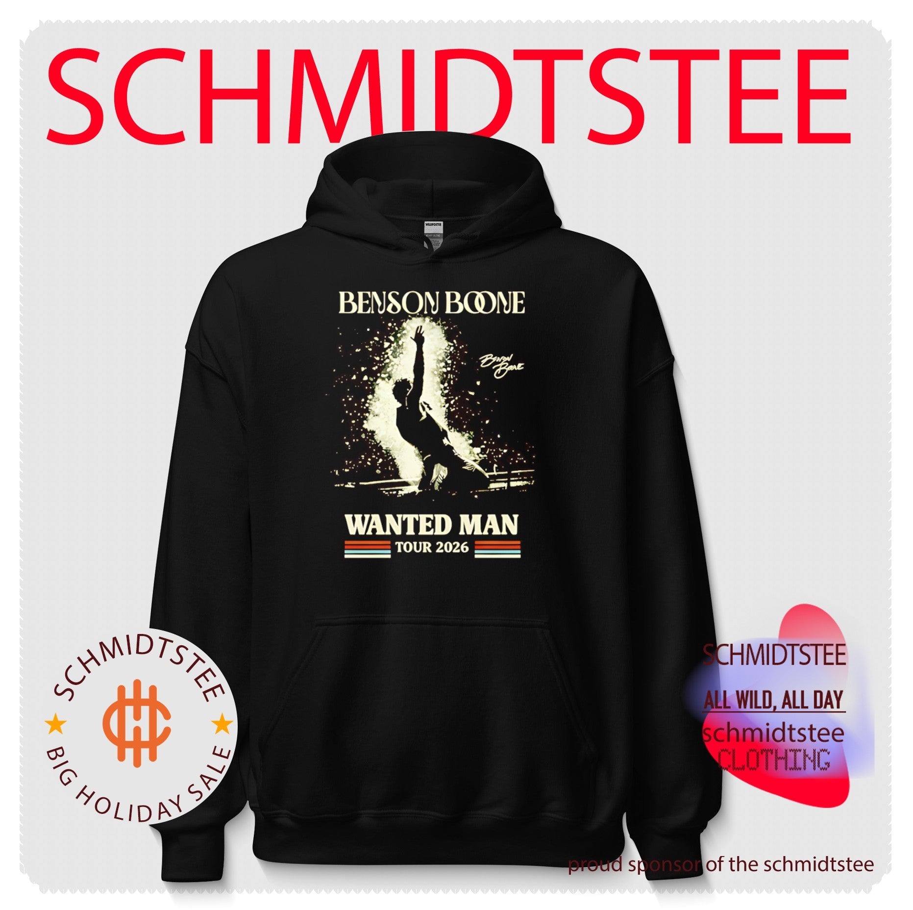 Benson Boone Wanted Man Tour 2026 Concert shirt