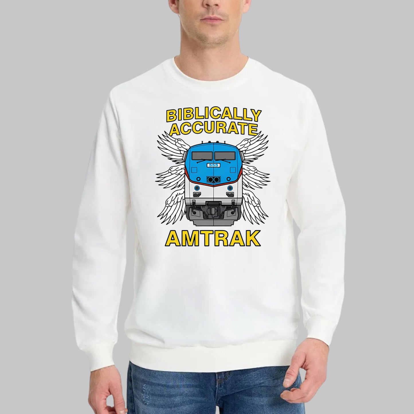 Biblically Accurate Train Amtrak Shirt