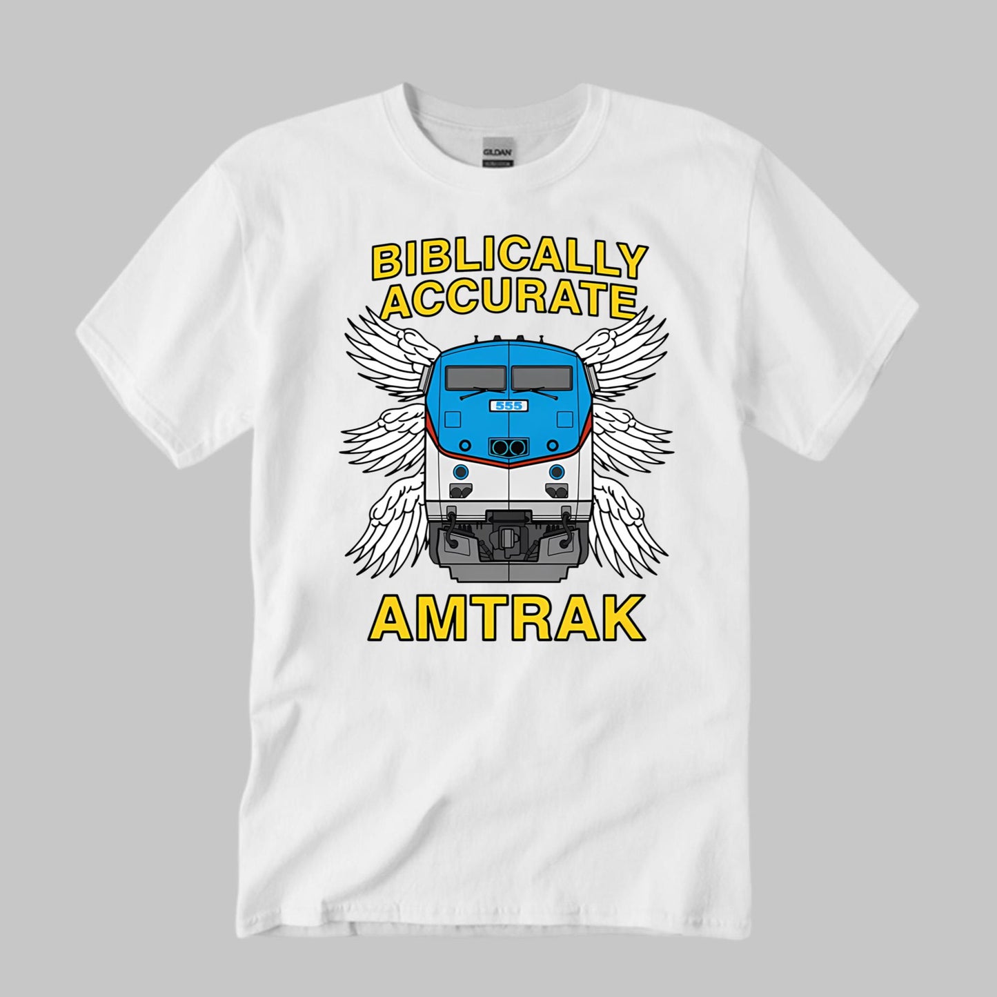 Biblically Accurate Train Amtrak Shirt
