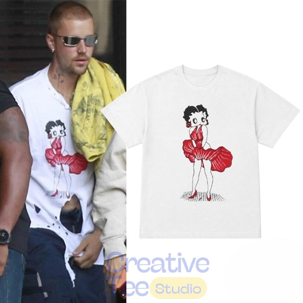Justin Bieber Betty Boop Marilyn Monroe Shirt In Los Angeles 2026