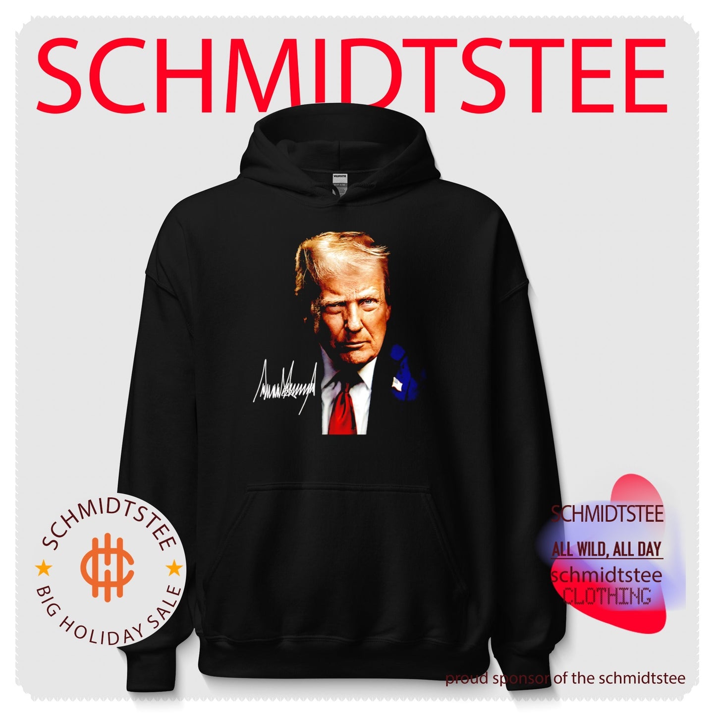 Big Trump Face signature shirt