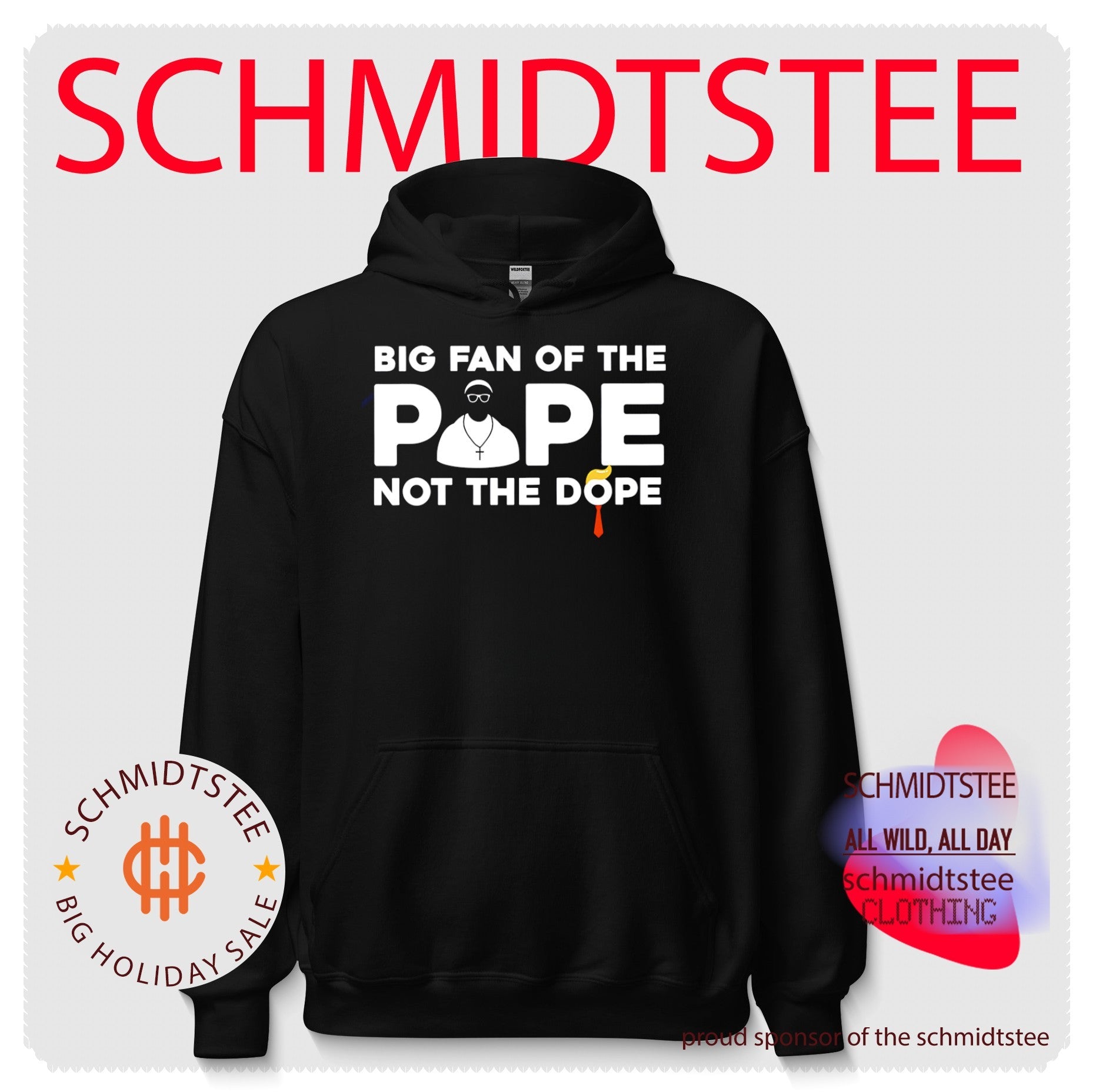 Big fan of the Pope Leo XIV not the dope text shirt