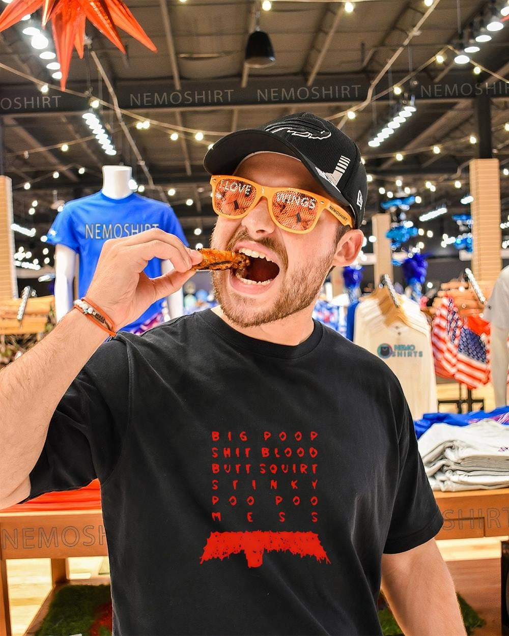 Big poop shit blood butt squirt stinky poo poo mess shirt