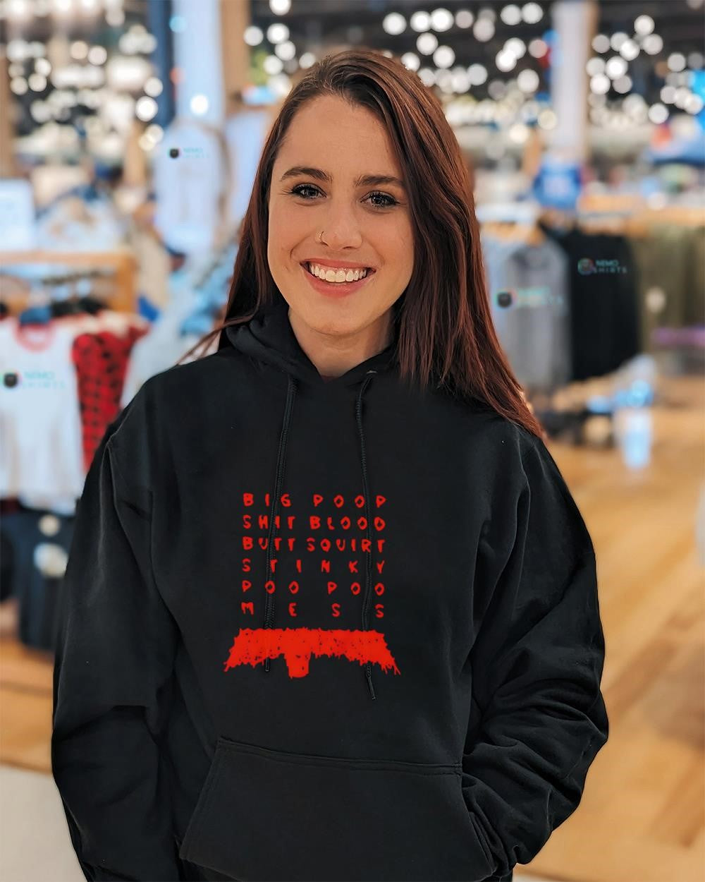 Big poop shit blood butt squirt stinky poo poo mess shirt