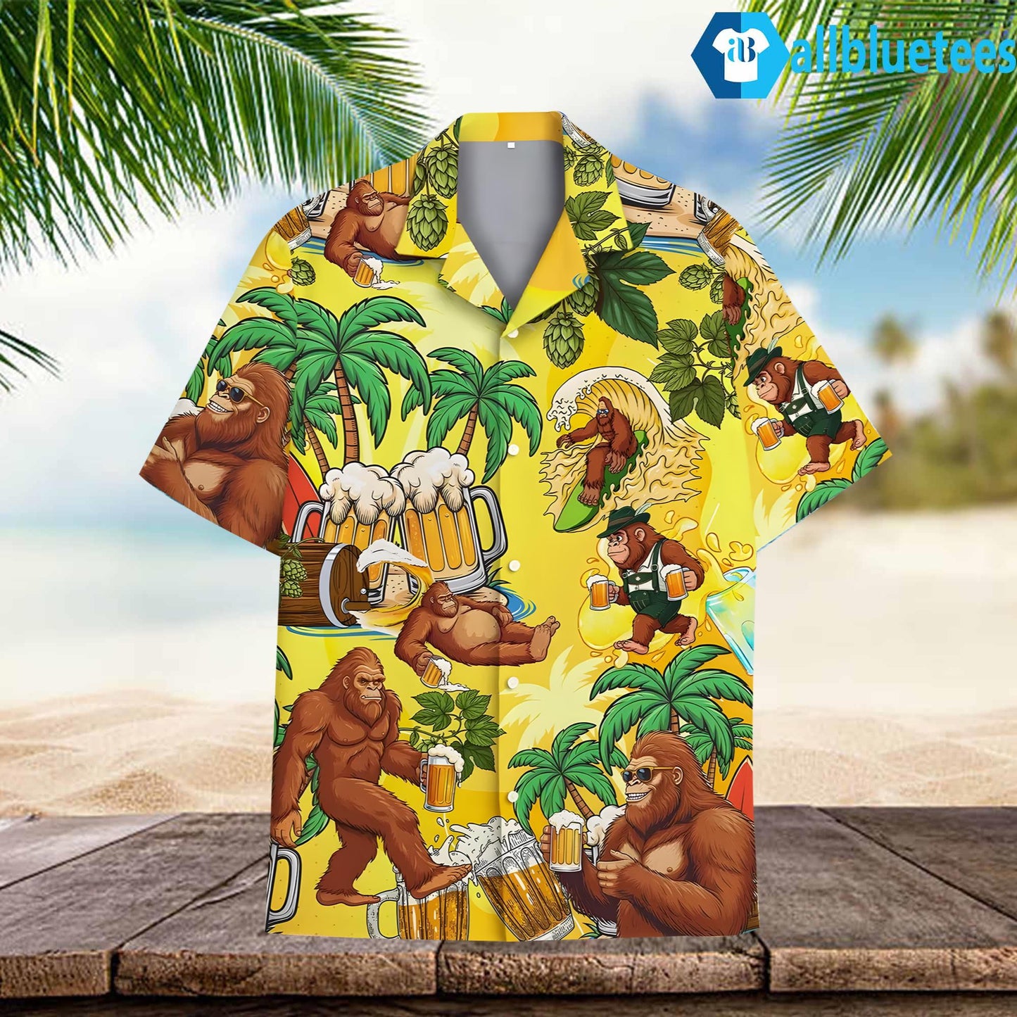 Bigfoot Beer Hawaiian Shirt