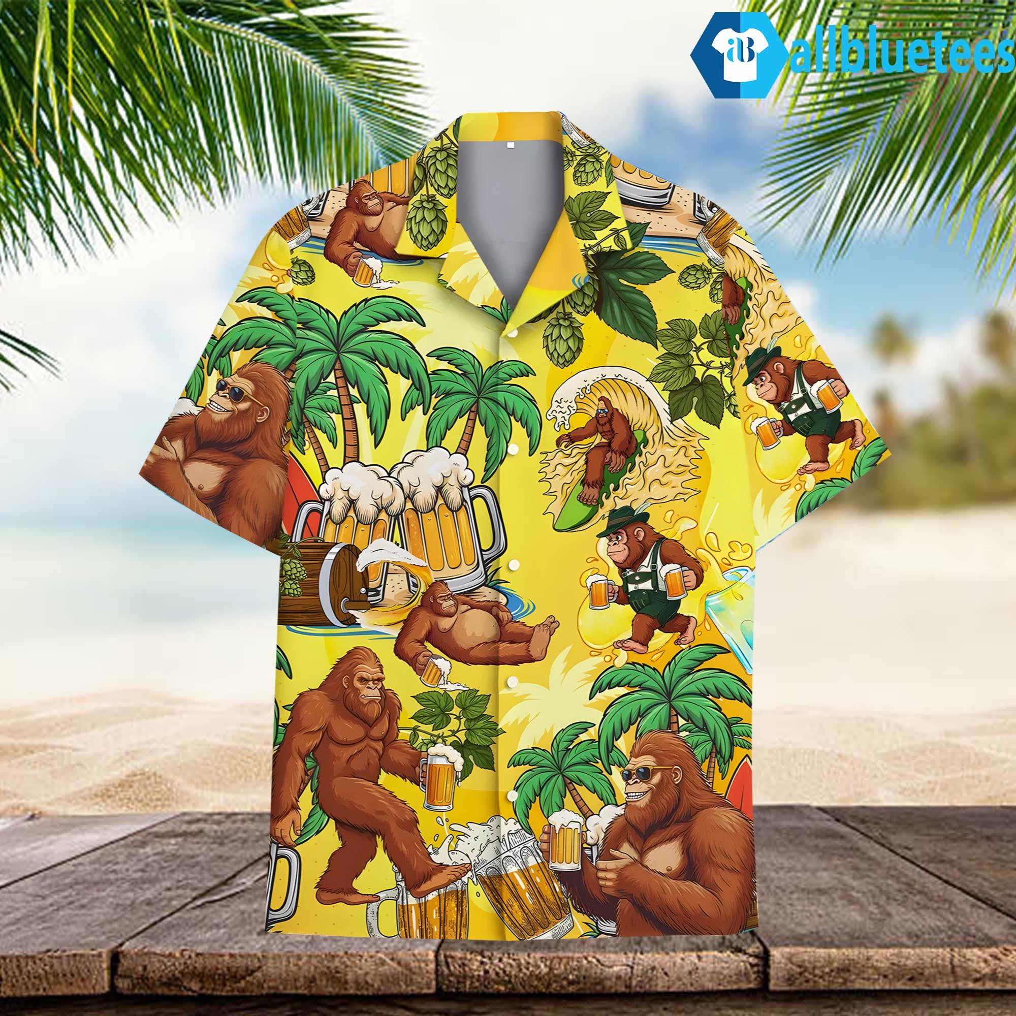Bigfoot Beer Hawaiian Shirt