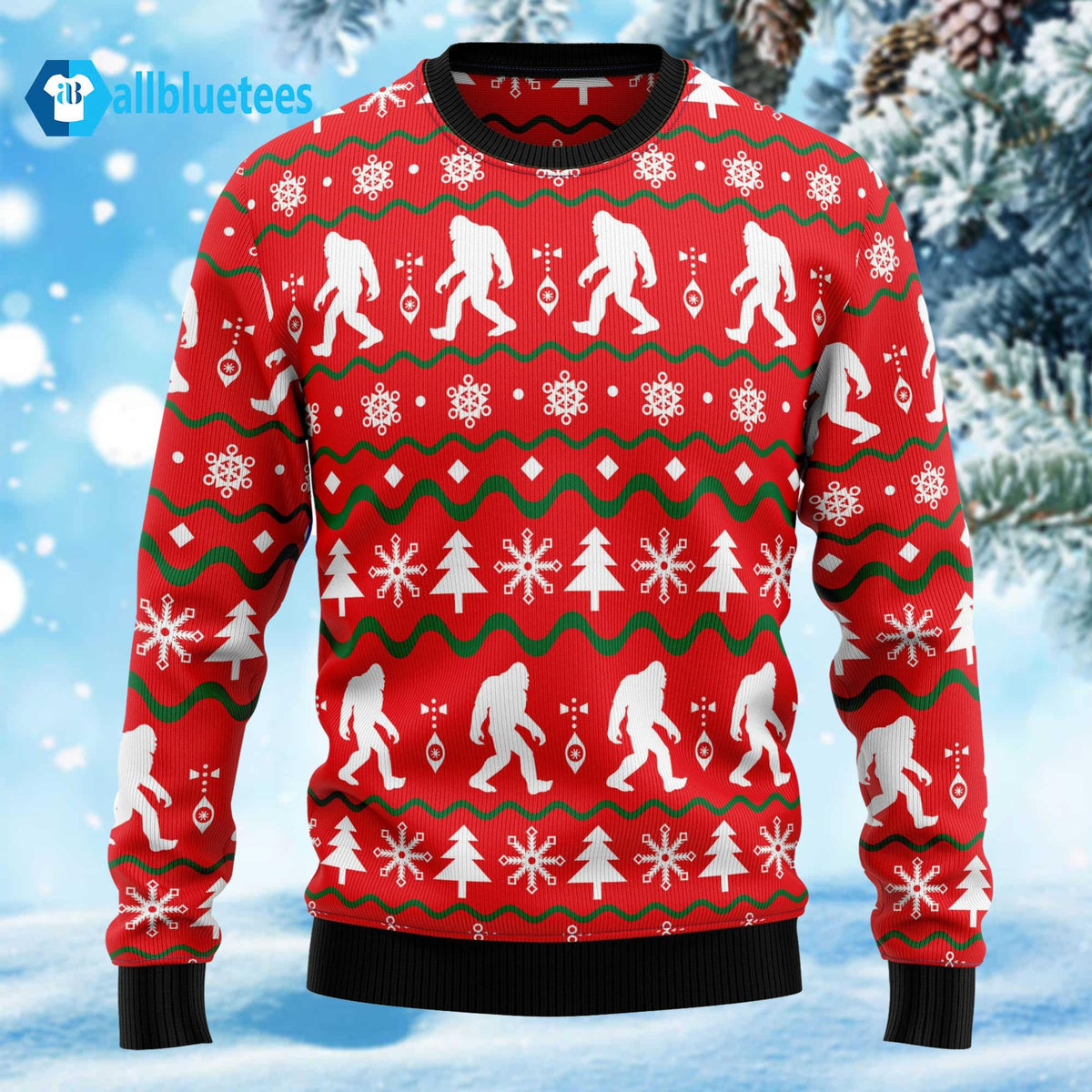 Bigfoot Christmas Sweater