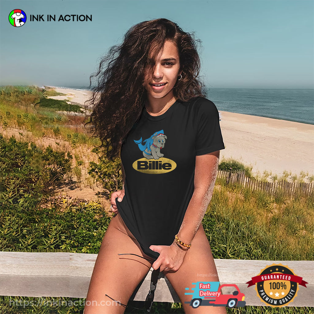 Billie Eilish Shark Dog Funny Vintage T-shirt