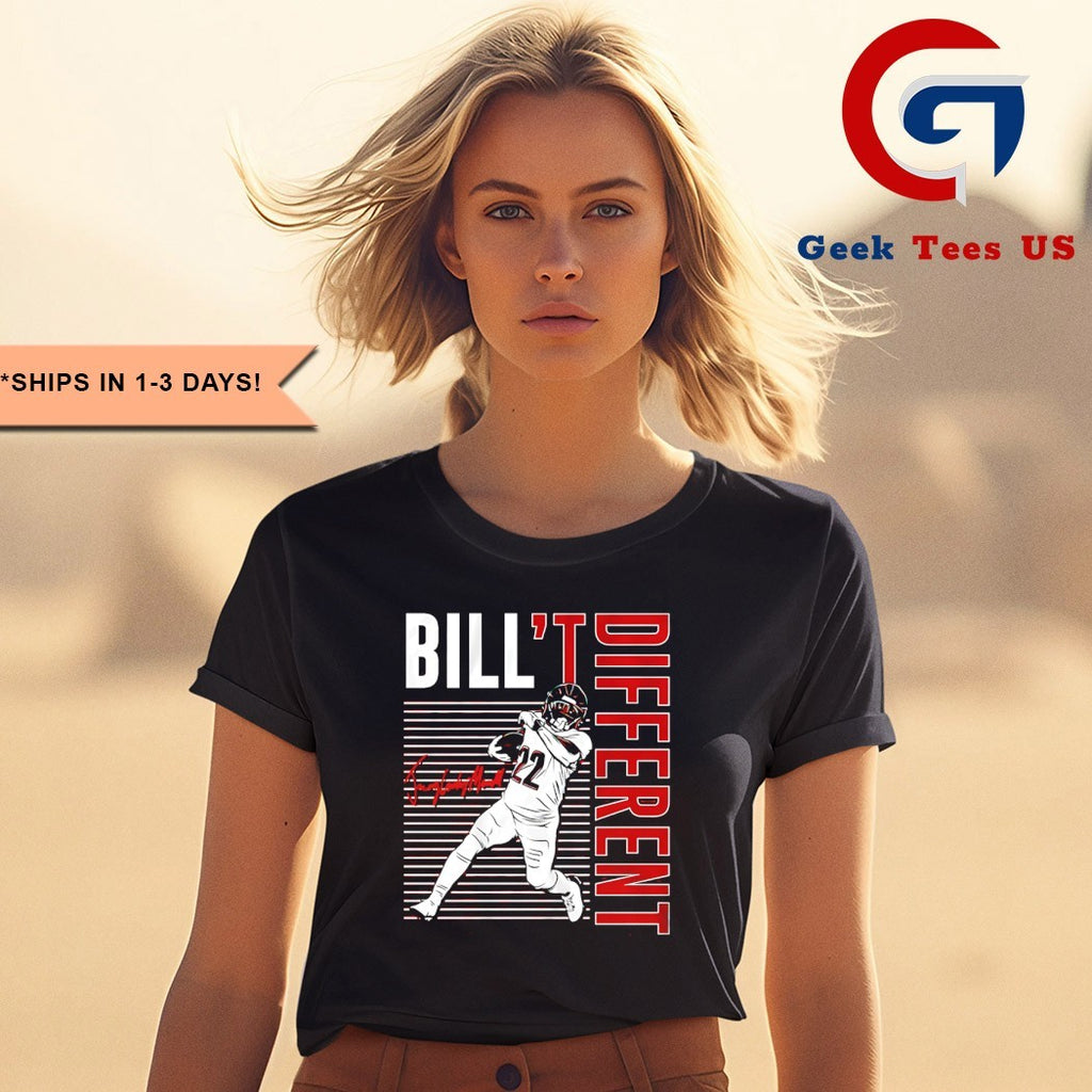 Bill’t Different Jacory Croskey-Merritt Washington Commanders Football signature shirt