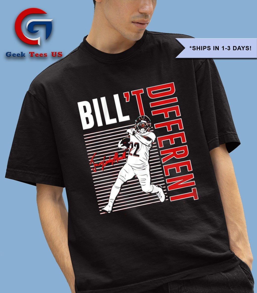 Bill’t Different Jacory Croskey-Merritt Washington Commanders Football signature shirt