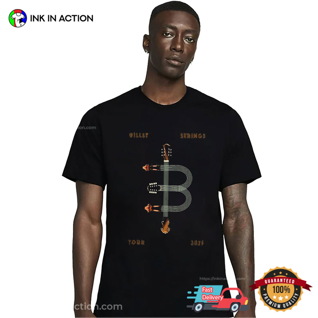 Billy Strings Tour 2025 Guitar T-shirt