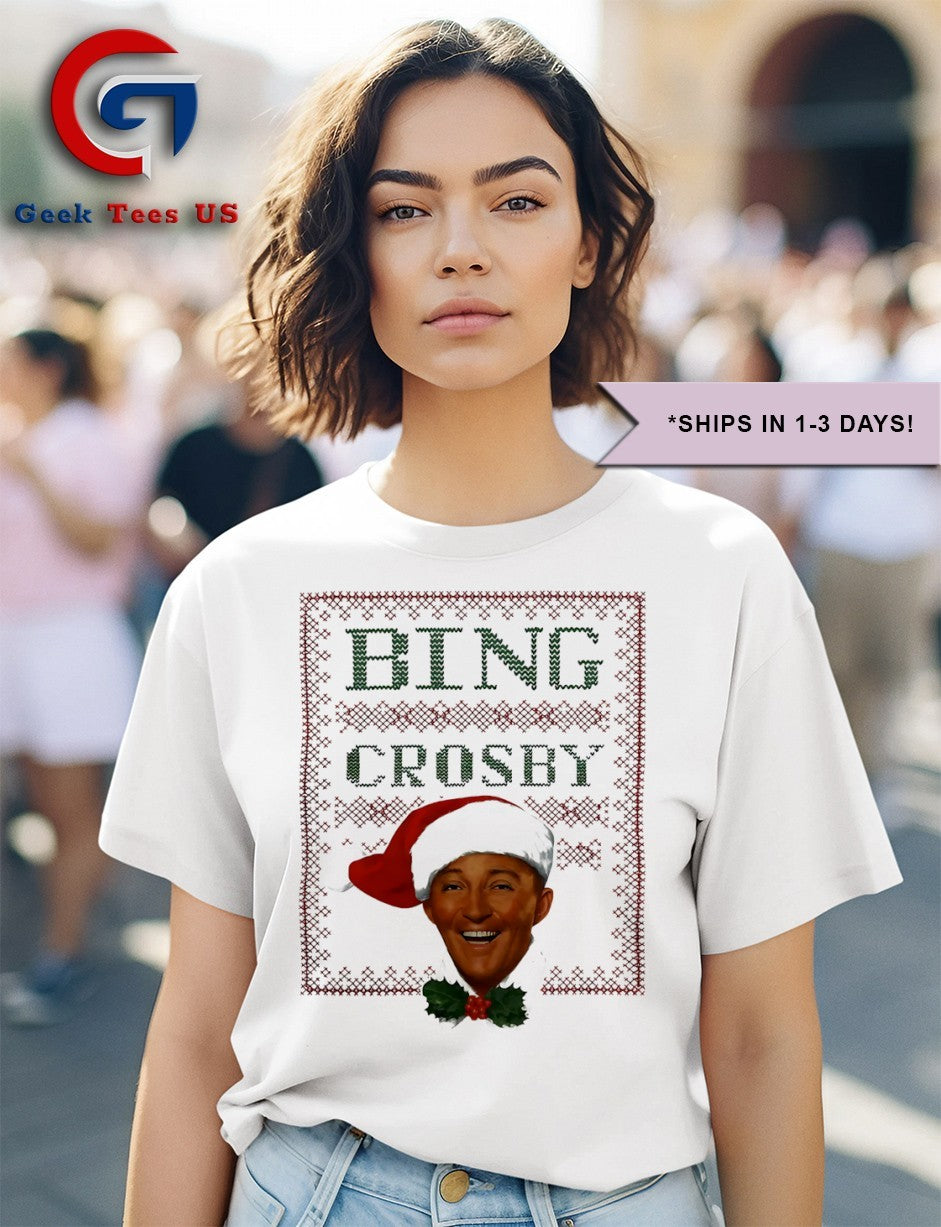 Bing Crosby ugly Christmas shirt
