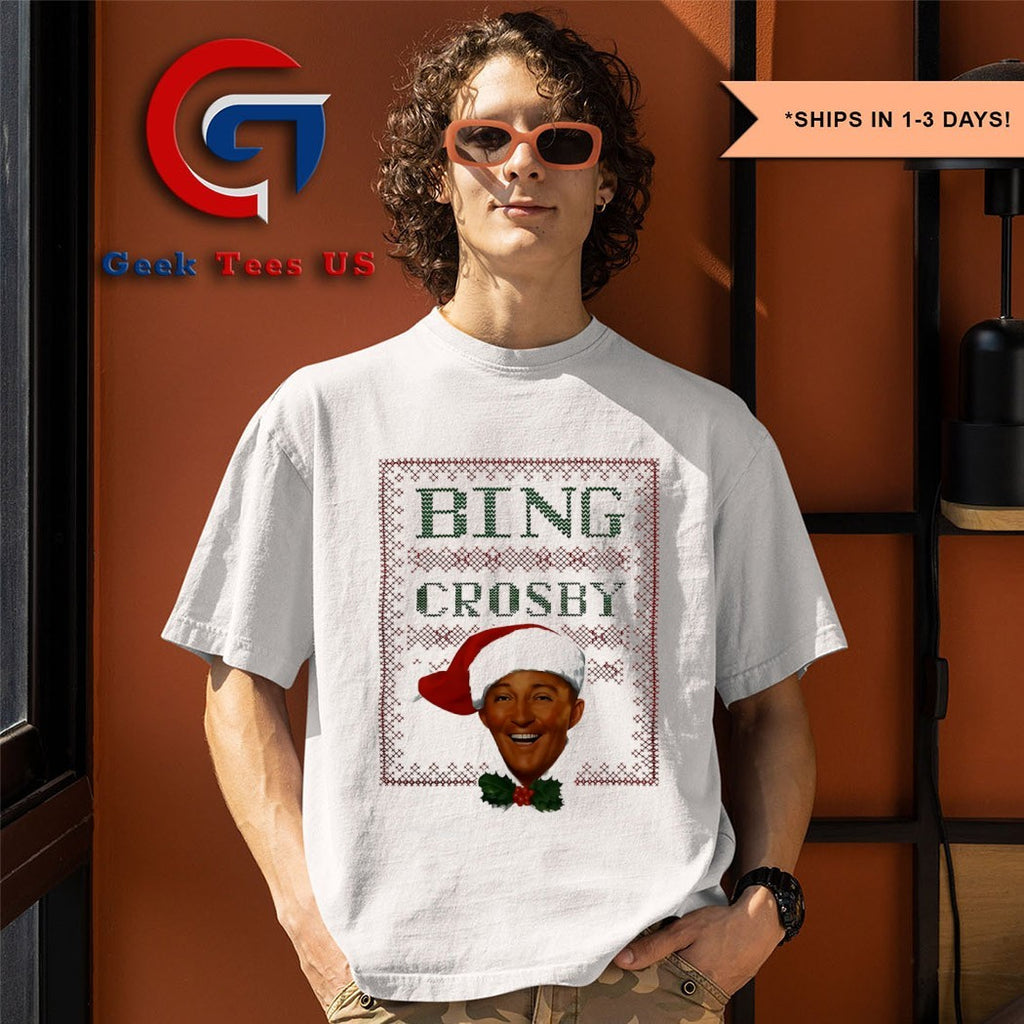 Bing Crosby ugly Christmas shirt