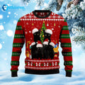 Black Cat Family Ugly Christmas Sweater