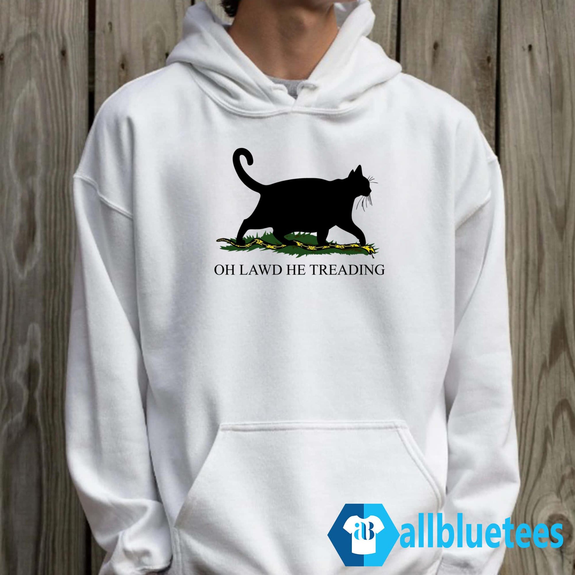 Black Cat Oh Lawd He Treading Shirt