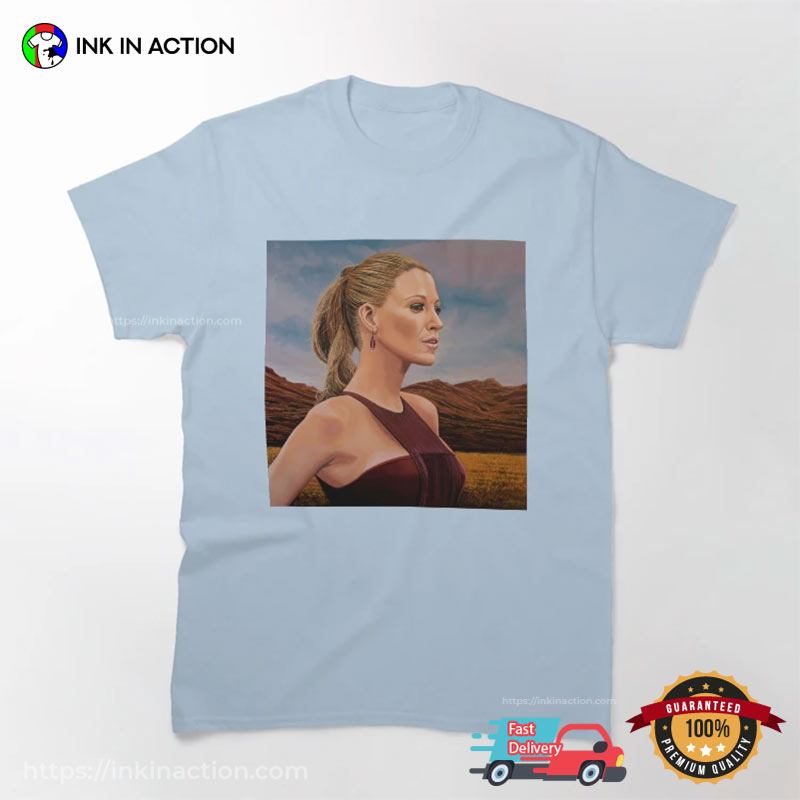 Blake Lively Painting Art Graphic T-shirt