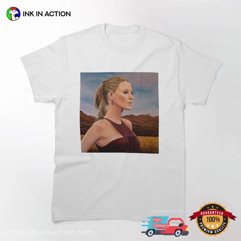 Blake Lively Painting Art Graphic T-shirt