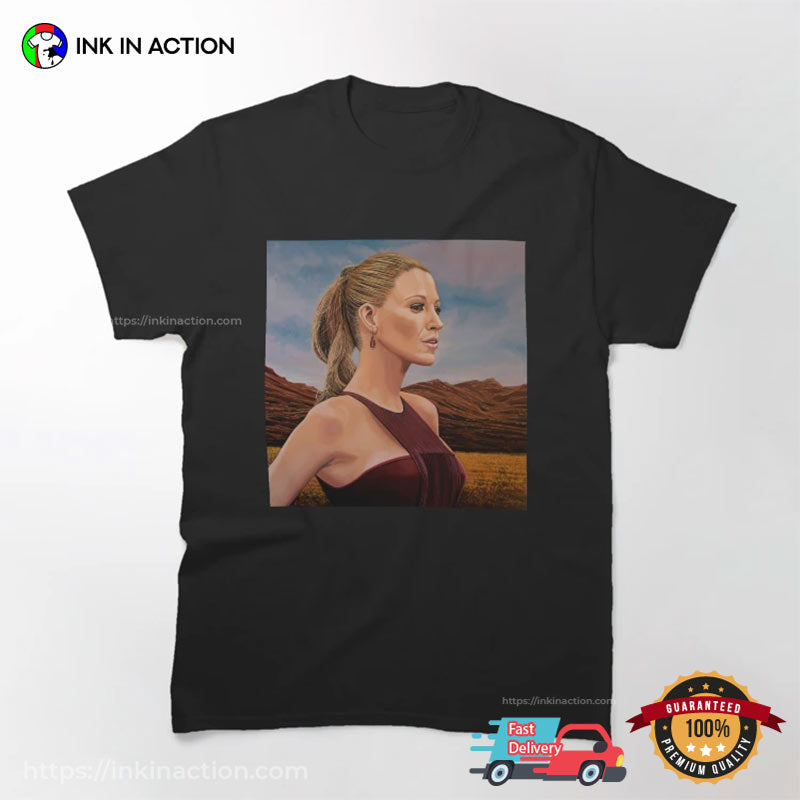 Blake Lively Painting Art Graphic T-shirt