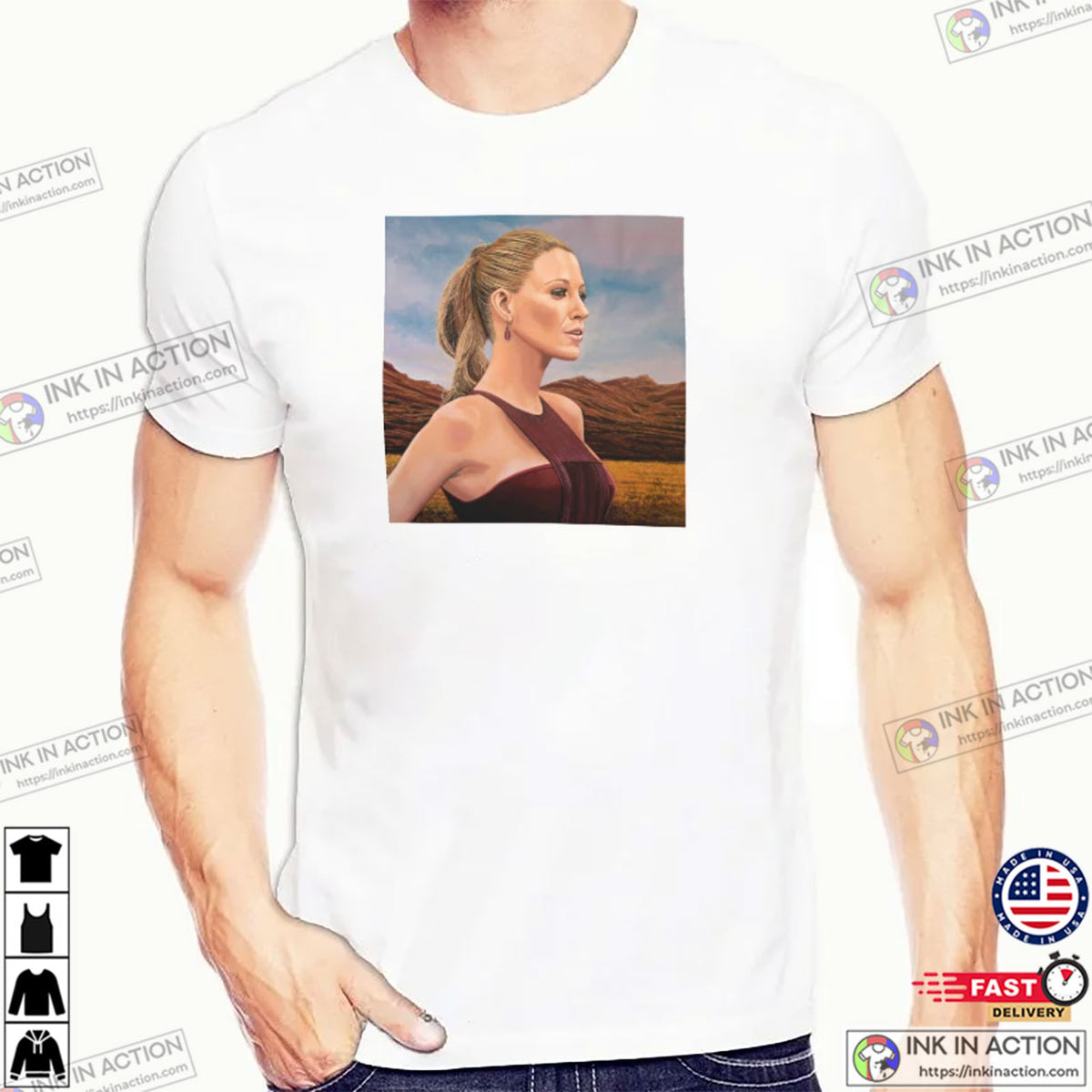 Blake Lively Painting Art Graphic T-shirt