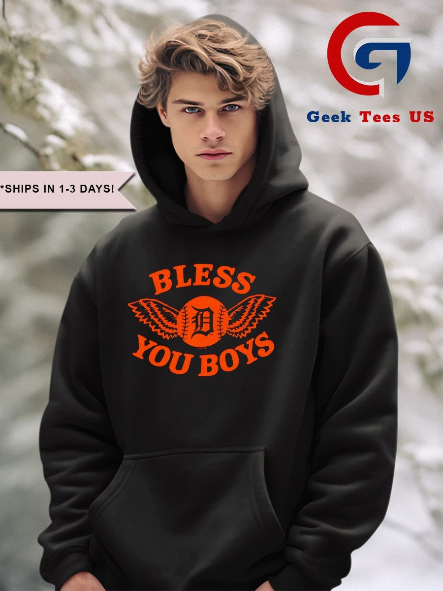Bles you boys Detroit Tigers logo shirt