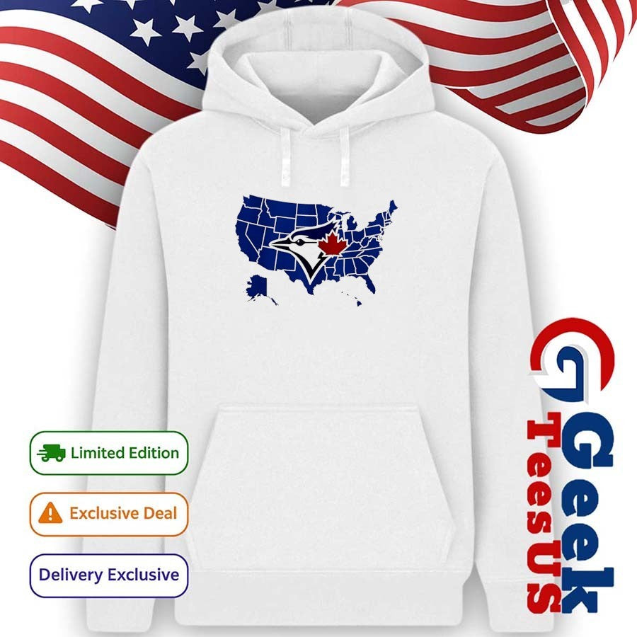 Blue Jays a Map of Who America is Rooting for in the World Series shirt