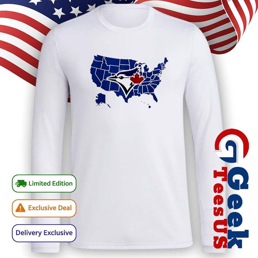 Blue Jays a Map of Who America is Rooting for in the World Series shirt