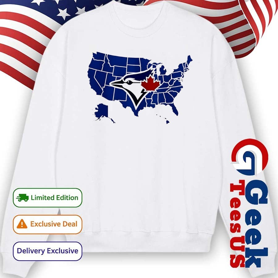 Blue Jays a Map of Who America is Rooting for in the World Series shirt
