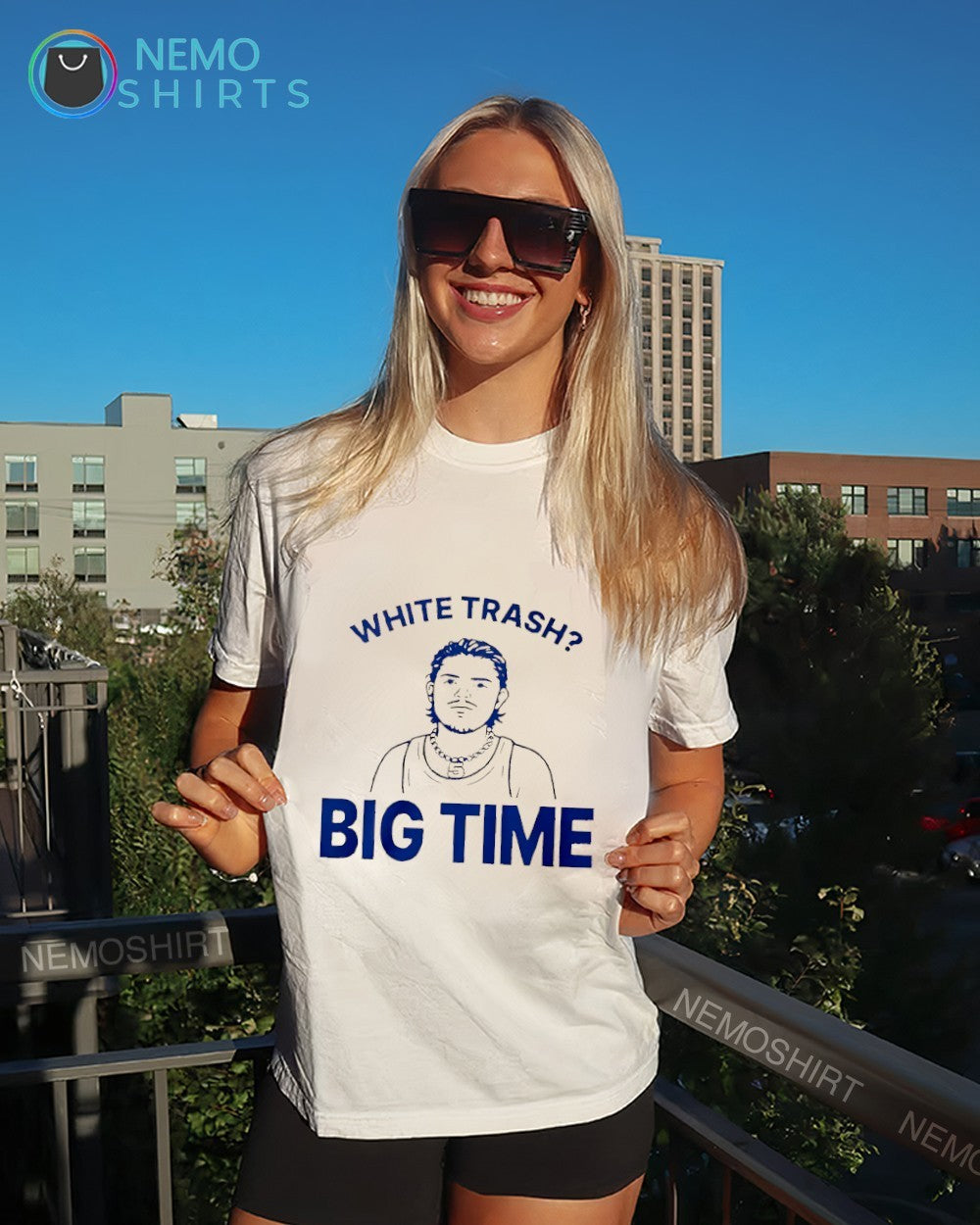 Bo Byram Zach Benson white trash big time shirt