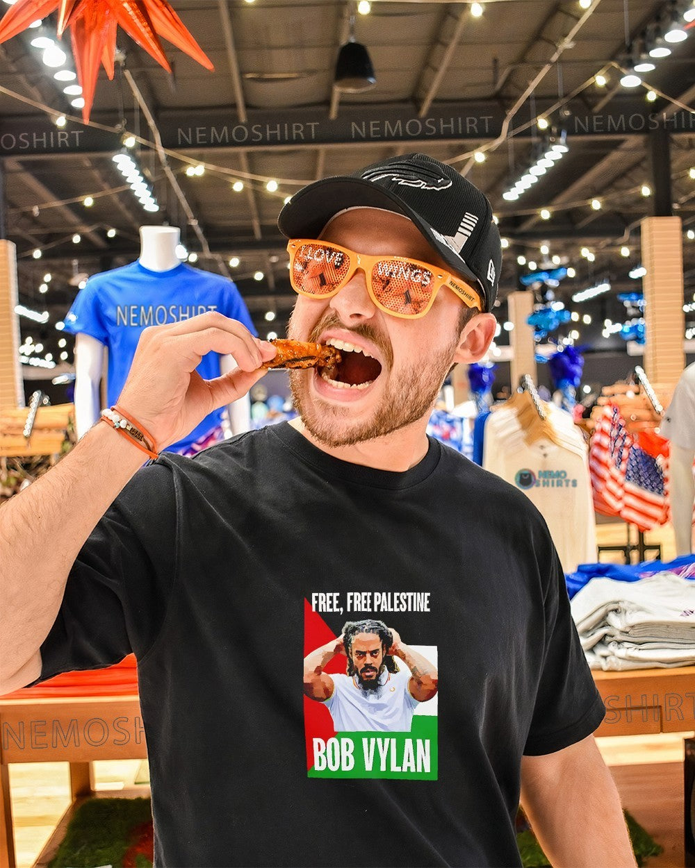 Bob Vylan free free Palestine graphic shirt