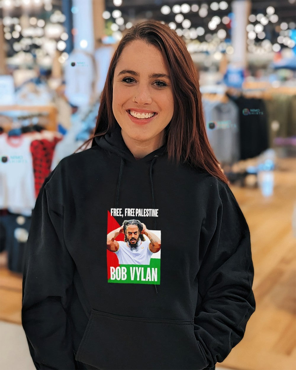 Bob Vylan free free Palestine graphic shirt
