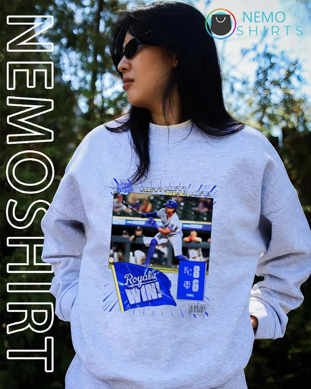 Bobby Witt Jr. of the Kansas City Royals win hey hey hey hey shirt