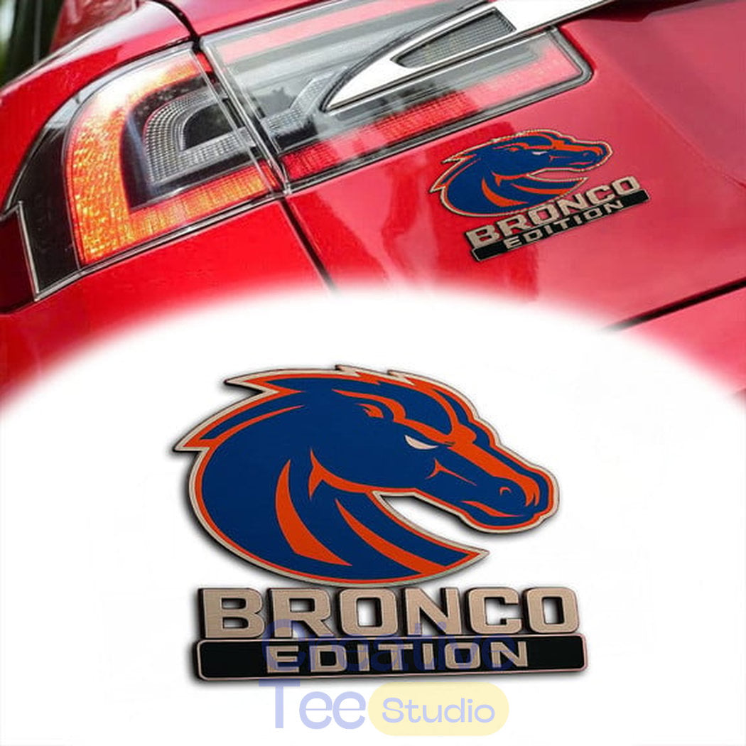 Boise State Broncos Custom Car Name Badge