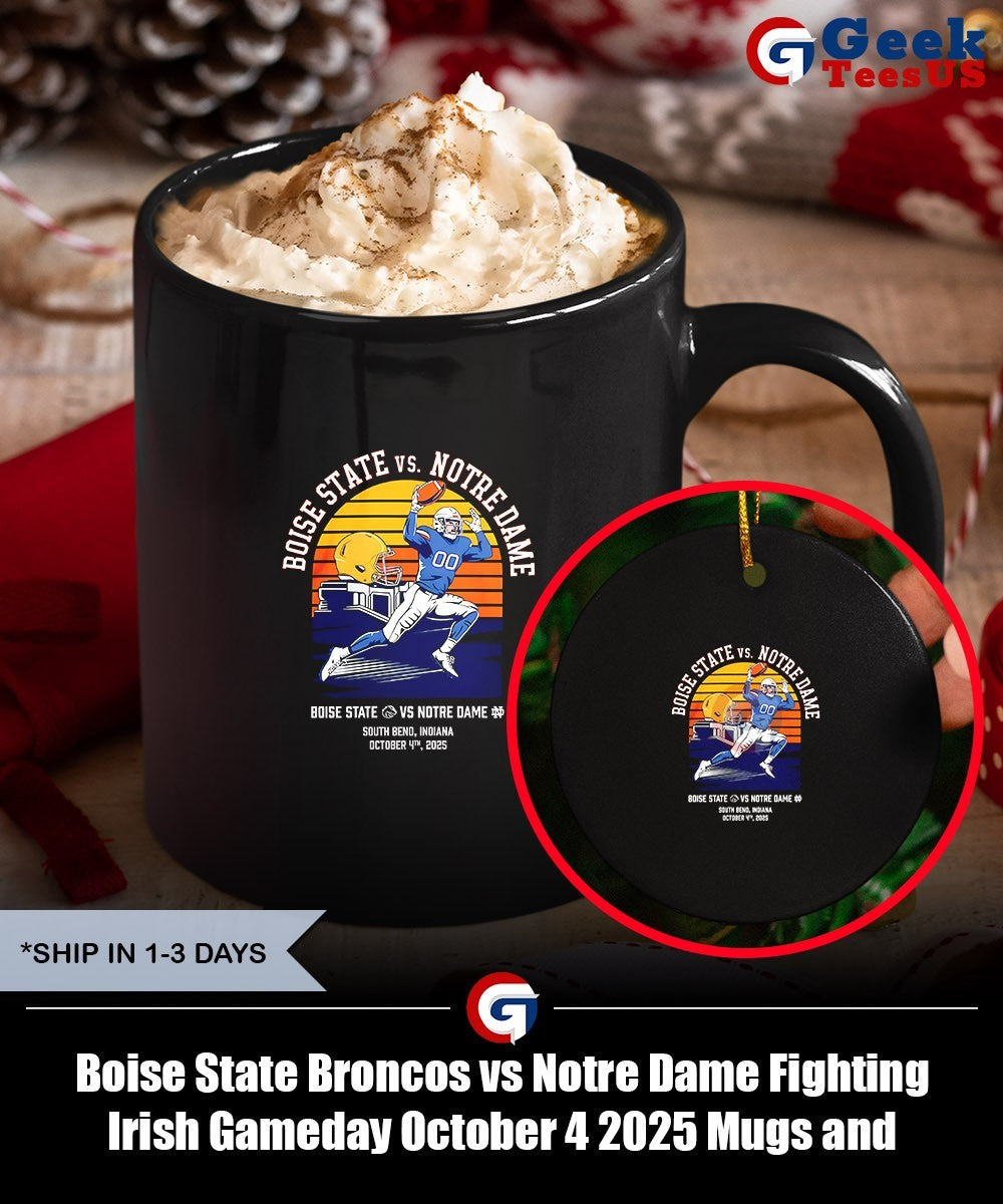 Boise State Broncos vs Notre Dame Fighting Irish Gameday October 4 2025 shirt