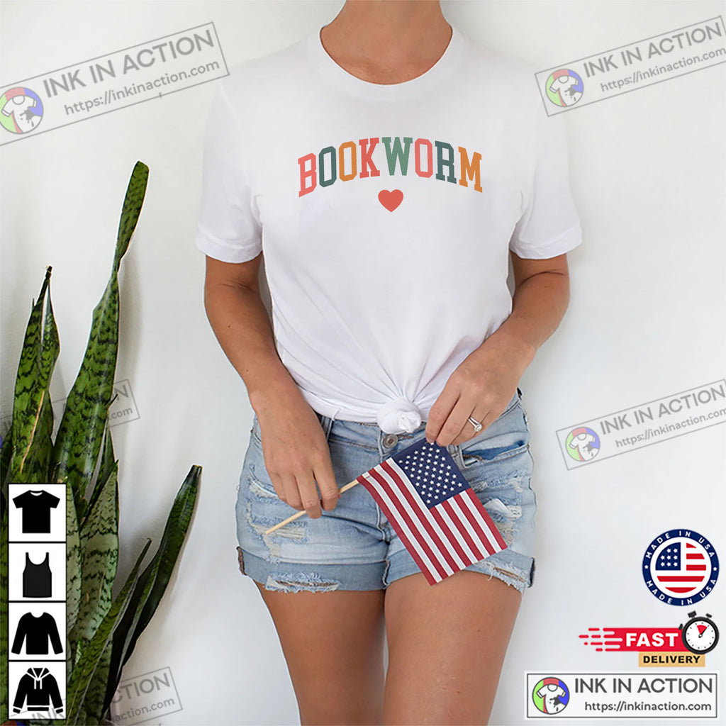 Bookworm T-shirt, Gifts For Readers