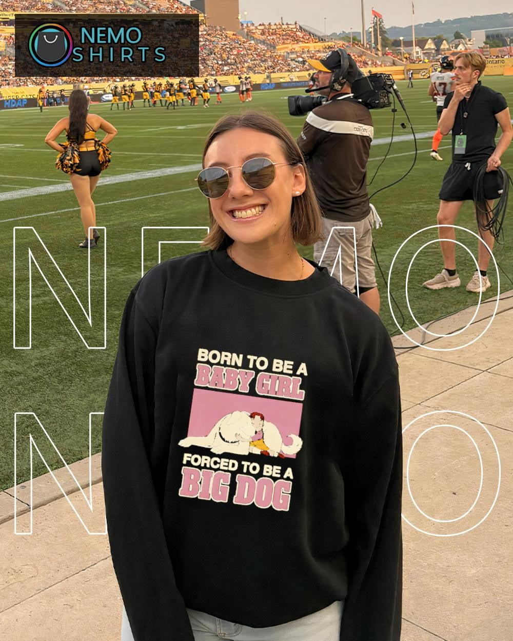 Born to be a baby girl forced to be a big dog shirt