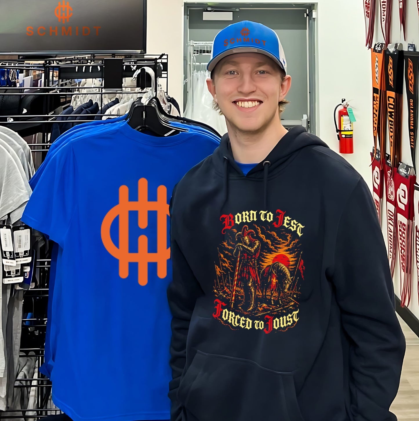 Born to jest forced to joust battle knight clown shirt