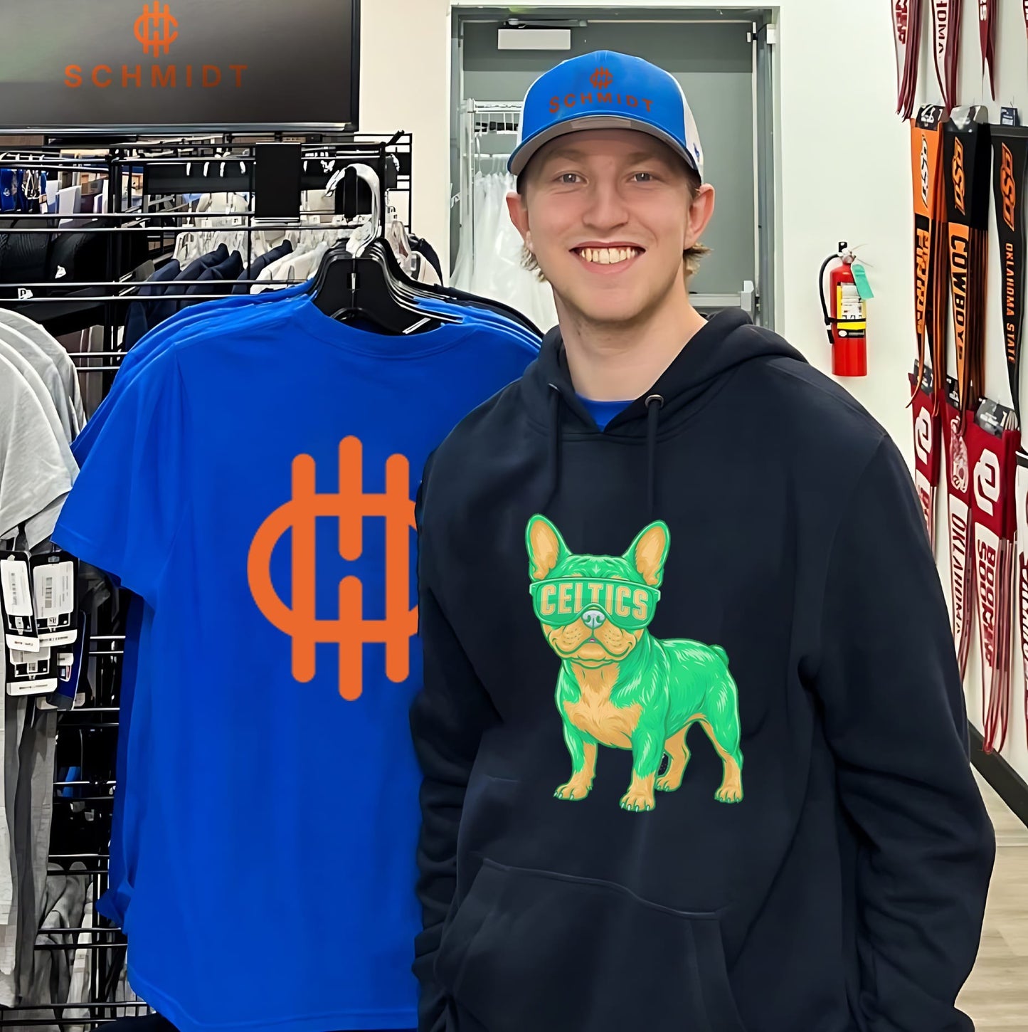 Boston Celtics French Bulldog cartoon shirt