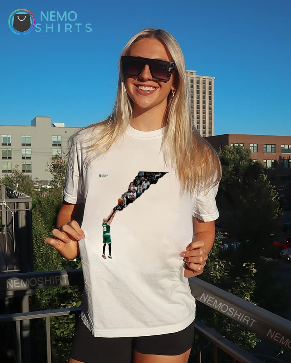 Boston Celtics jersey basketball player Derrick White shirt