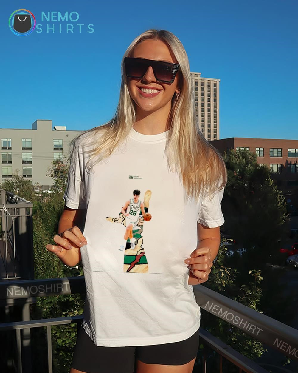 Boston Celtics jersey basketball player Hugo Gonzalez shirt