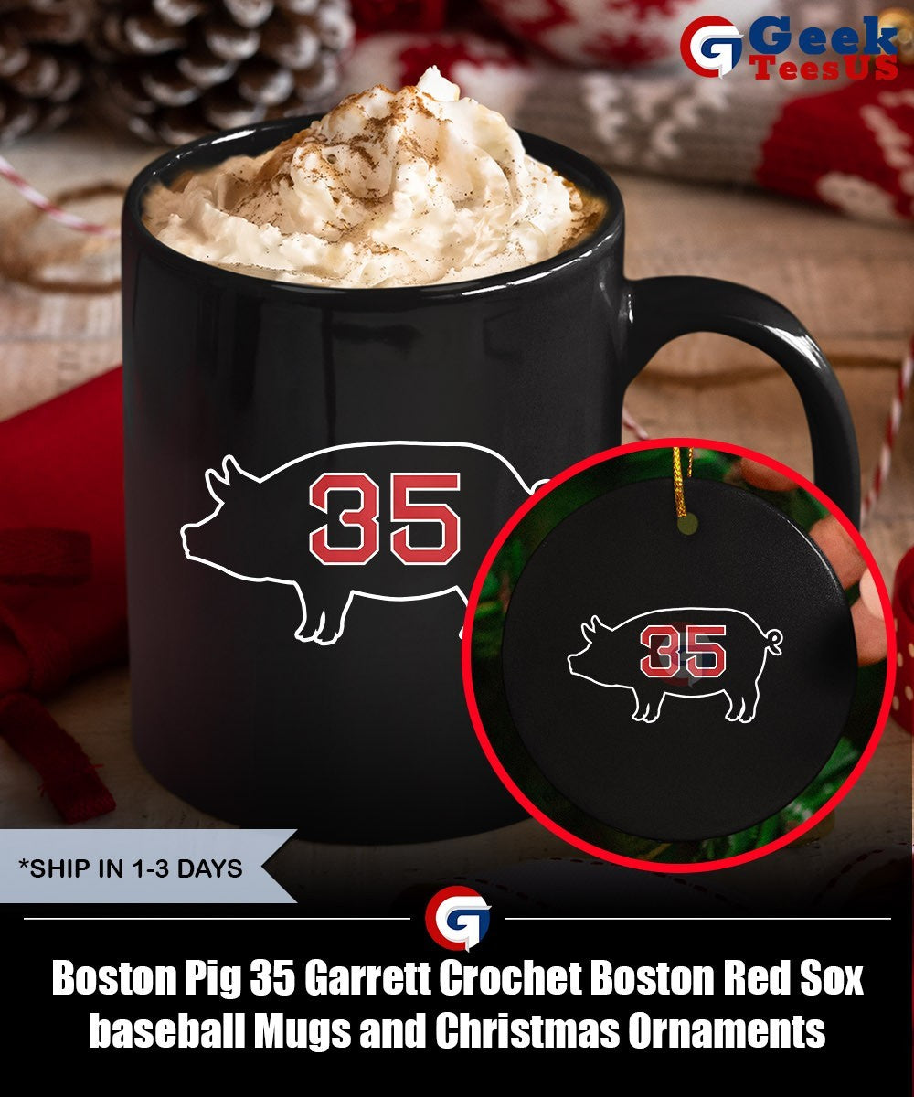 Boston Pig 35 Garrett Crochet Boston Red Sox baseball shirt
