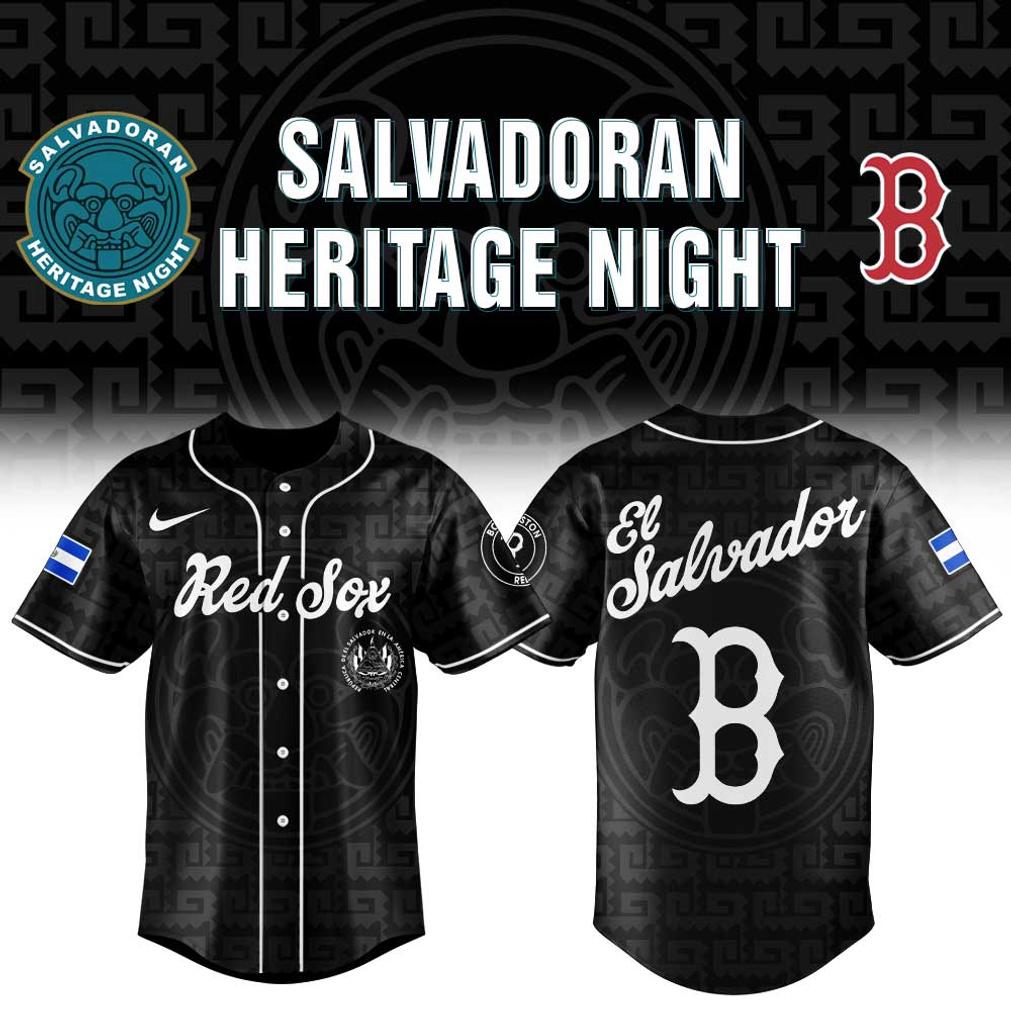 Boston Red Sox El Salvadoran Heritage Night 2026 Black Jersey