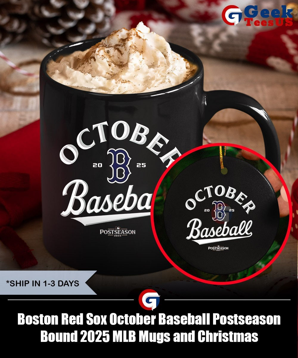 Boston Red Sox October Baseball Postseason Bound 2025 MLB shirt