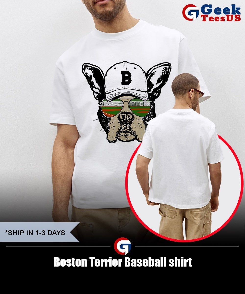 Boston Terrier Baseball shirt
