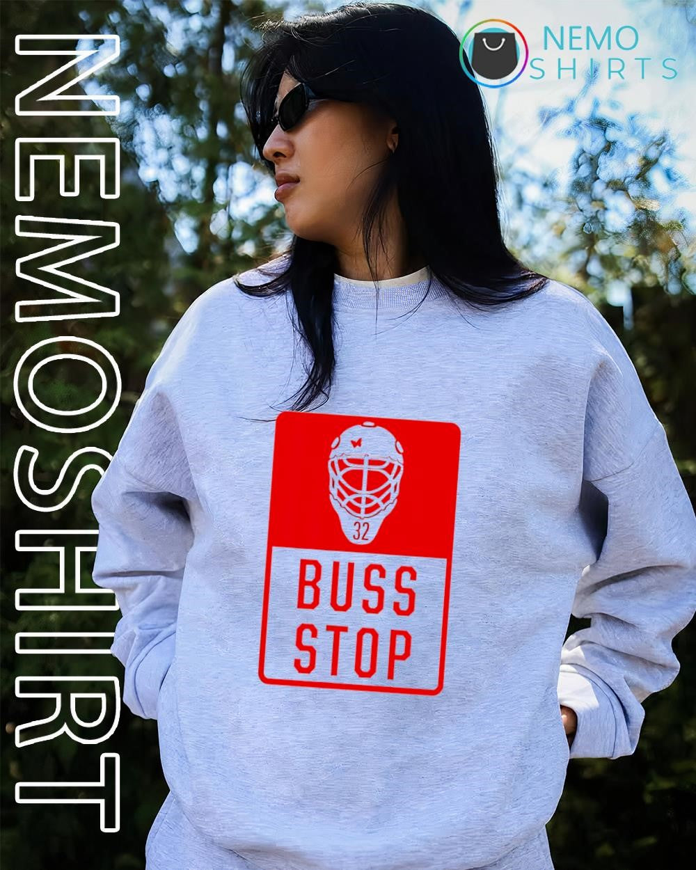 Brandon Bussi Buss Stop 32 Carolina Hurricanes helmet shirt