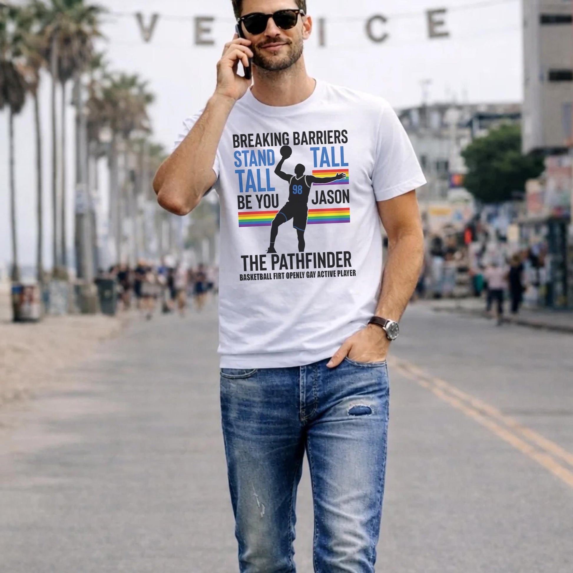 Breaking Barriers Stand Tall Be You Jason Shirt