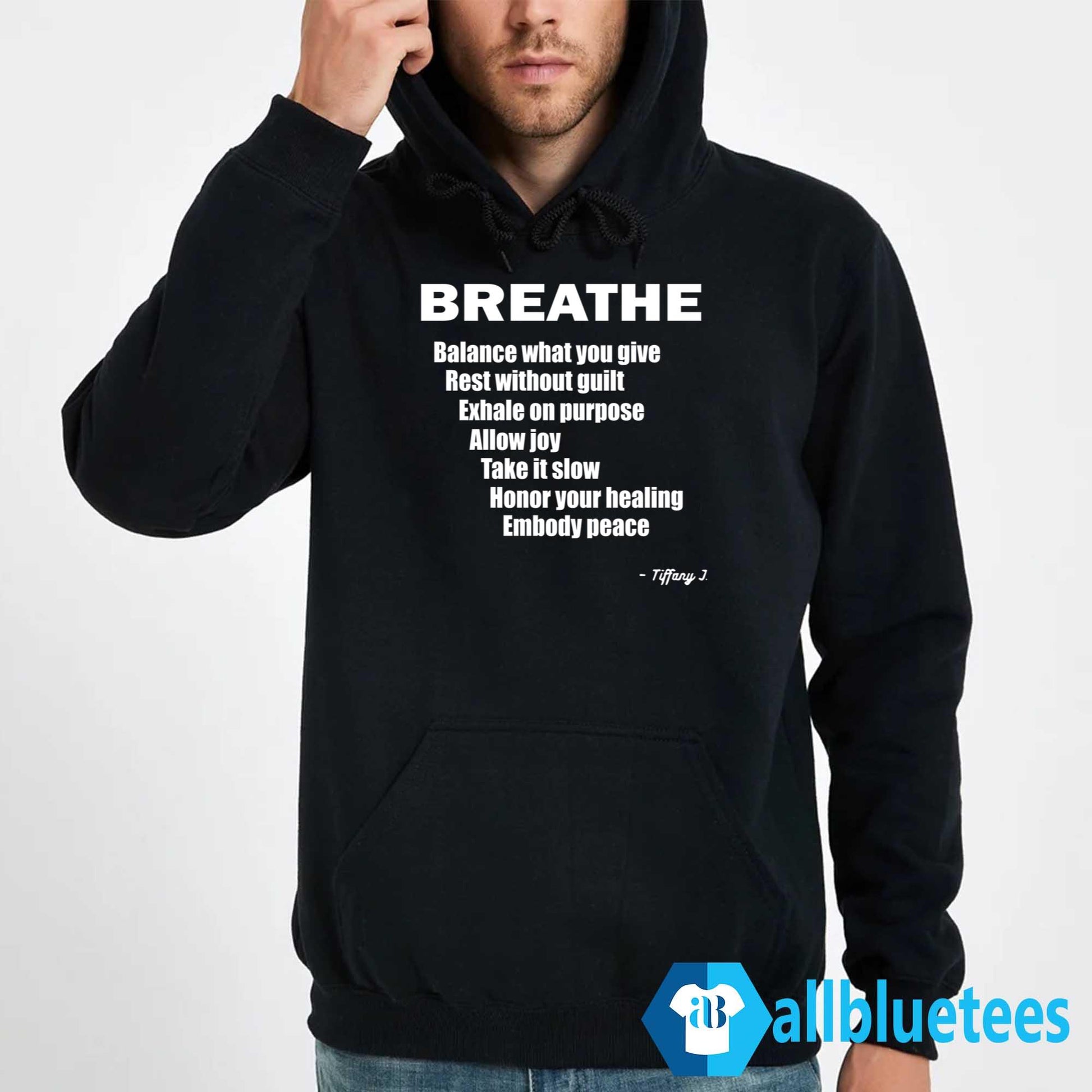 Breathe Balance What You Give Rest Without Guilt Shirt