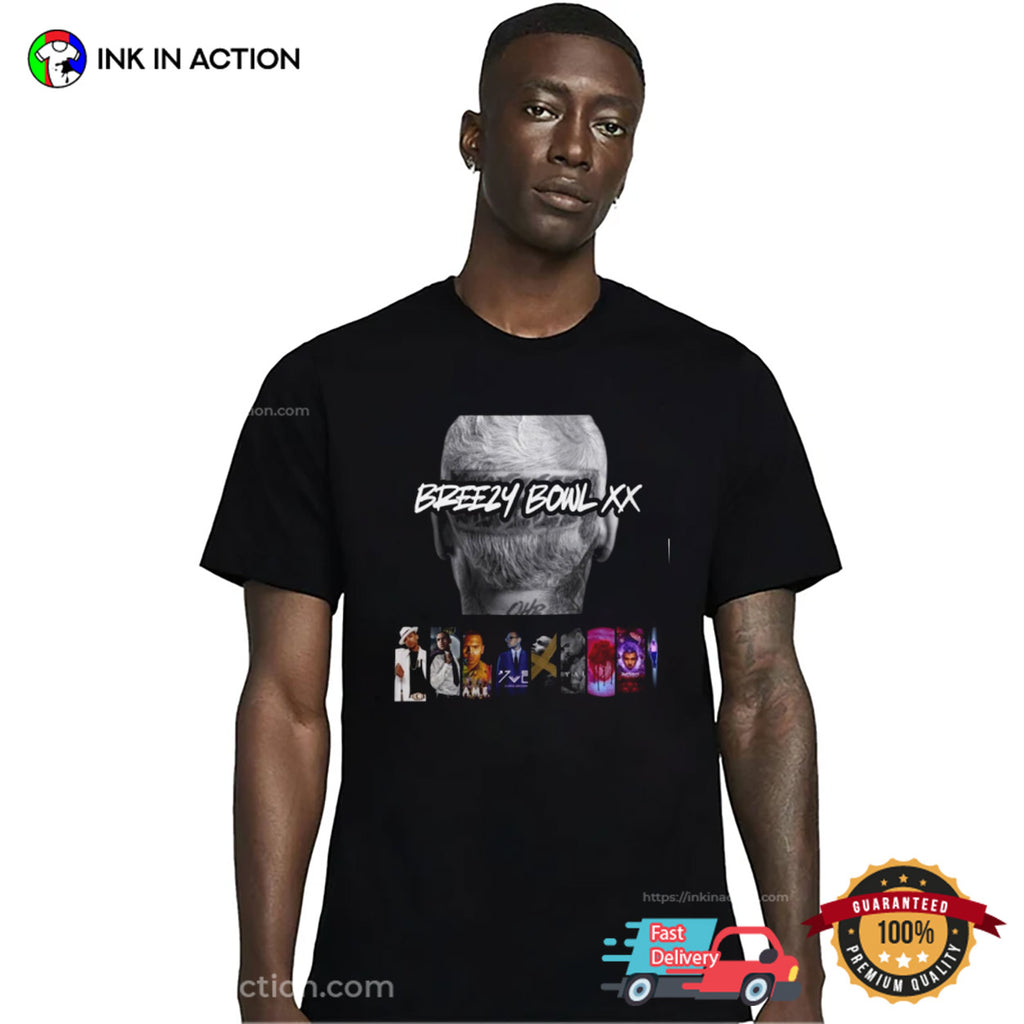 Breezy Bowl Xx Chris Brown 2025 Tour Shirt