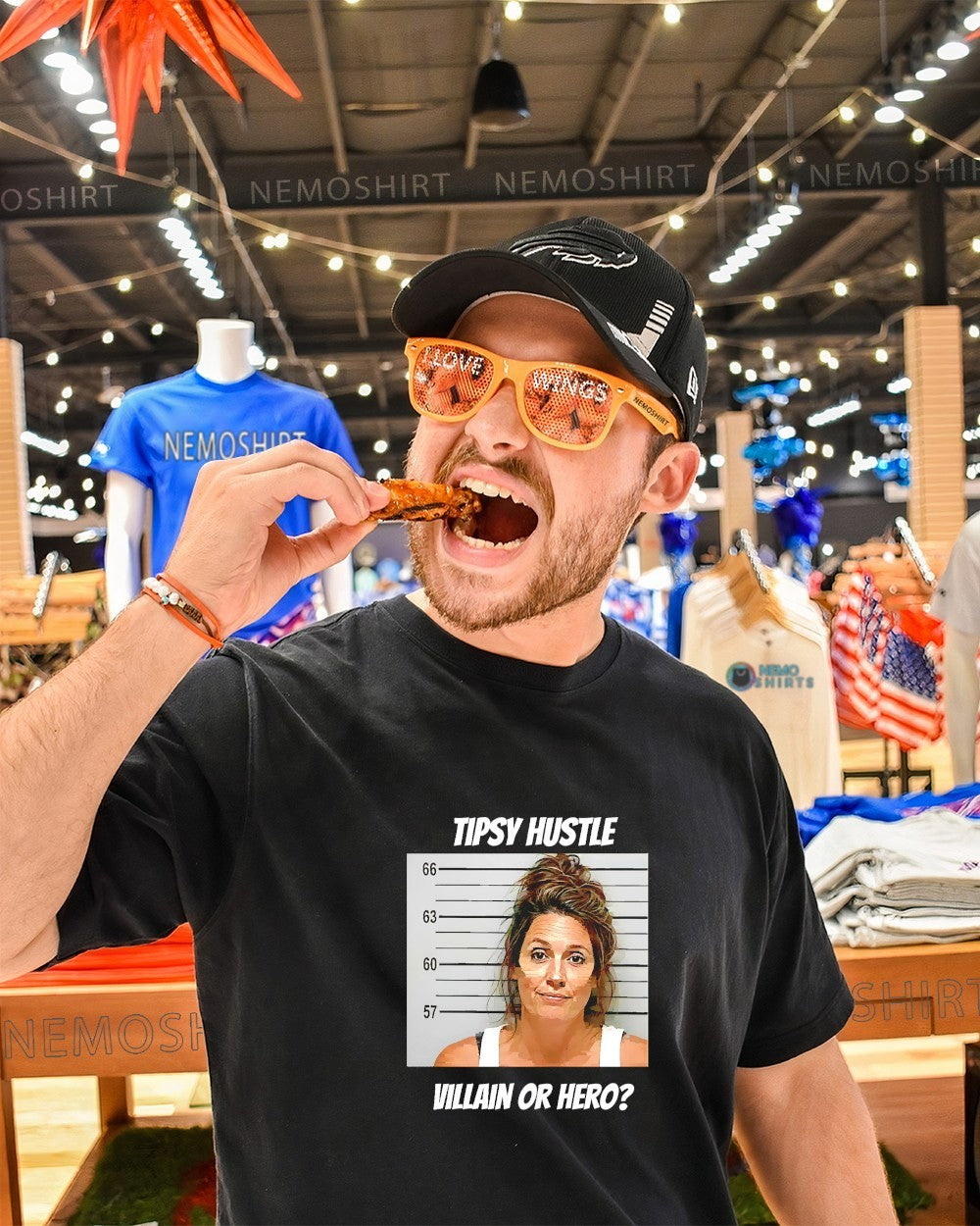 Brittany Calloway mugshot tipsy hustle villain or hero shirt